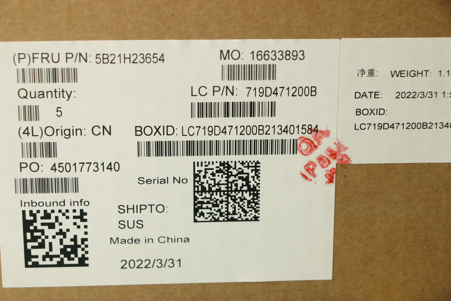 Lenovo Motherboard with Ryzen 5 5625U, UMA Graphics, 8GB RAM - 5B21H23654