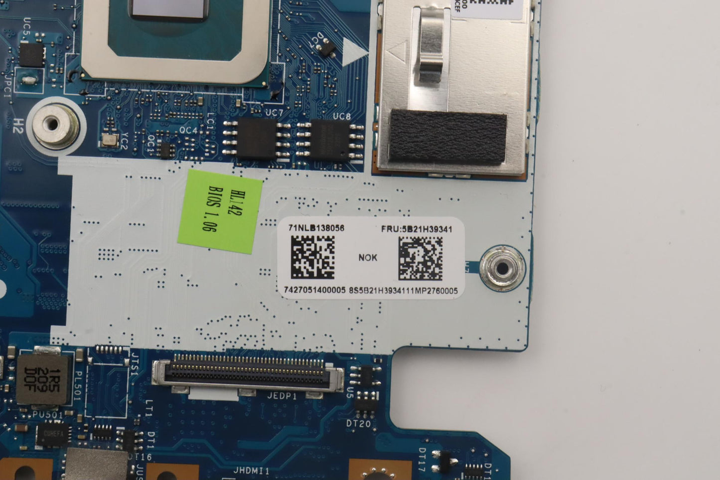 Lenovo Bdplanar Mbc82Shnok I5Rtx20504 - 5B21H39341