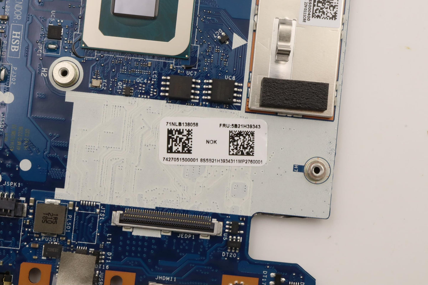 Lenovo Bdplanar Mbc82Shnok I7Rtx20504 - 5B21H39343