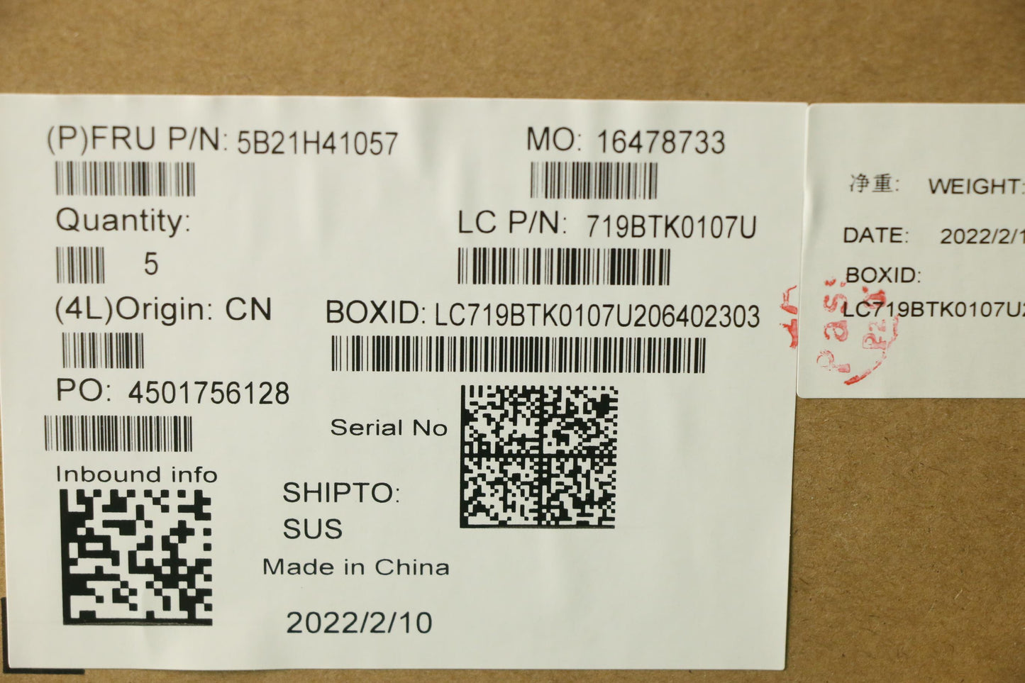 Lenovo Bdplanar I5-1135G716G210Newinn - 5B21H41057