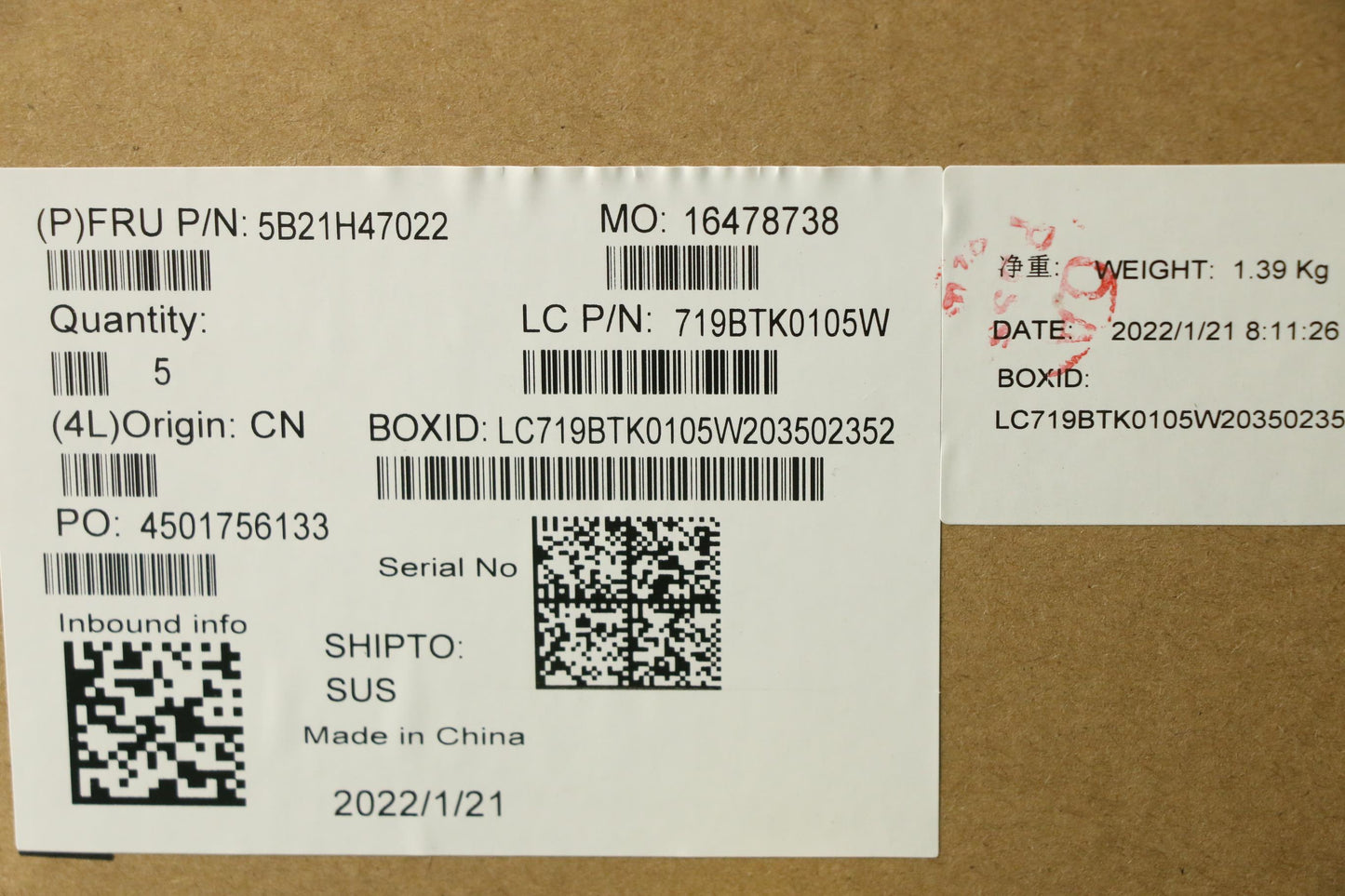 Lenovo Motherboard, i5-1135G7, 8GB RAM, AX201, Windows, NAY, dT, L3, yAB - 5B21H47022