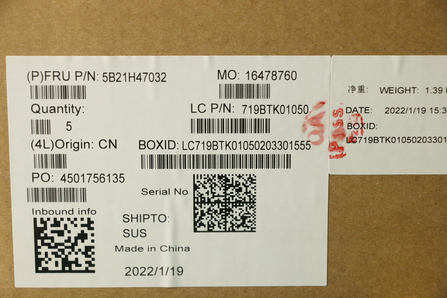 Lenovo Bdplanar I5-1135G716G201Newinn - 5B21H47032