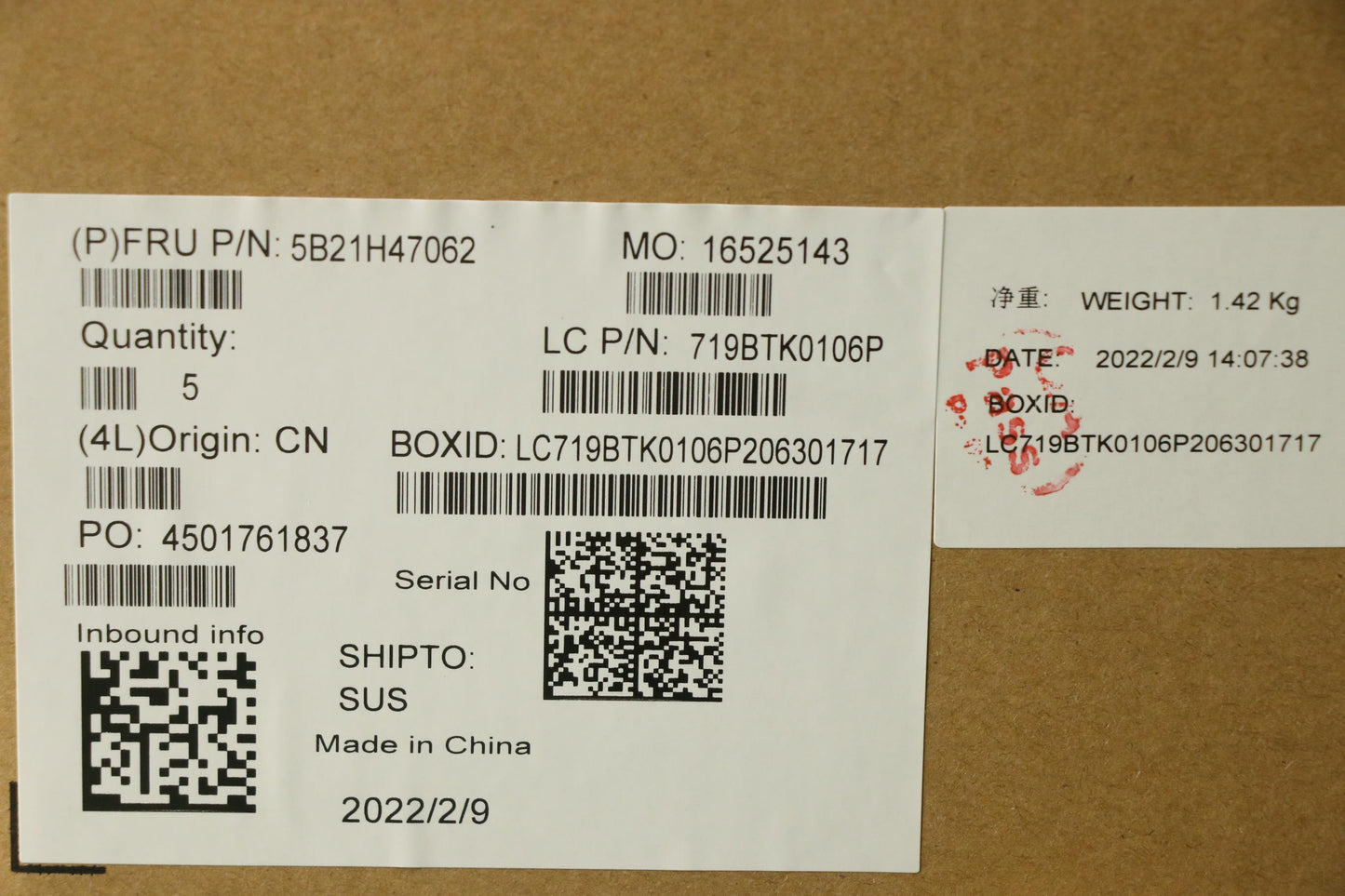 Lenovo Bdplanar I7-1165G716G201Newinn - 5B21H47062