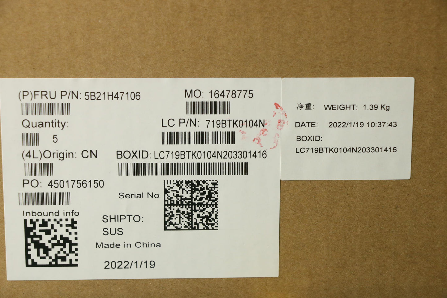 Lenovo Bdplanar I7-1185G716G201Vpnewi - 5B21H47106