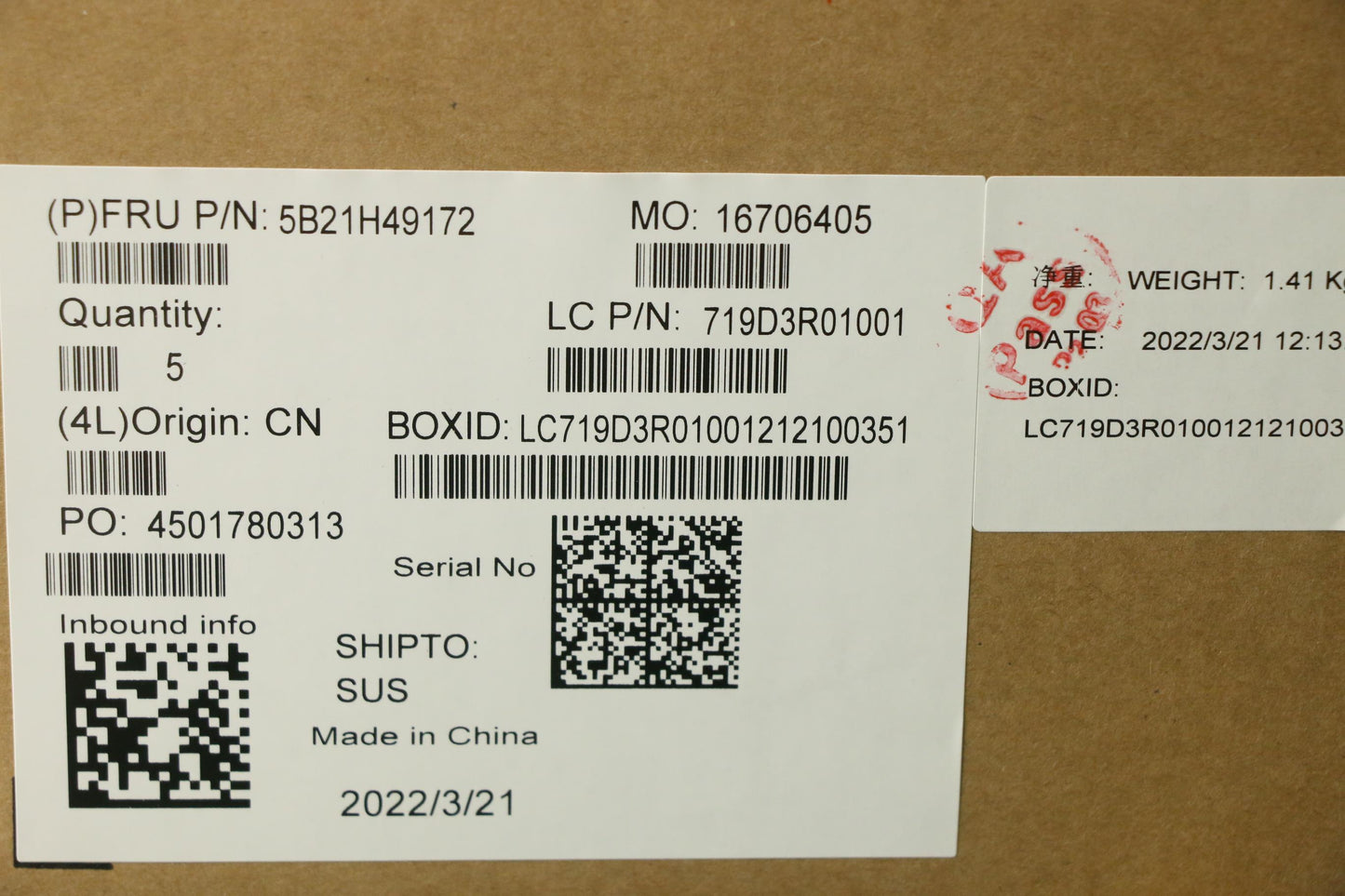 Lenovo Bdplanar Fru R3 5425U 8G Nok,N - 5B21H49172