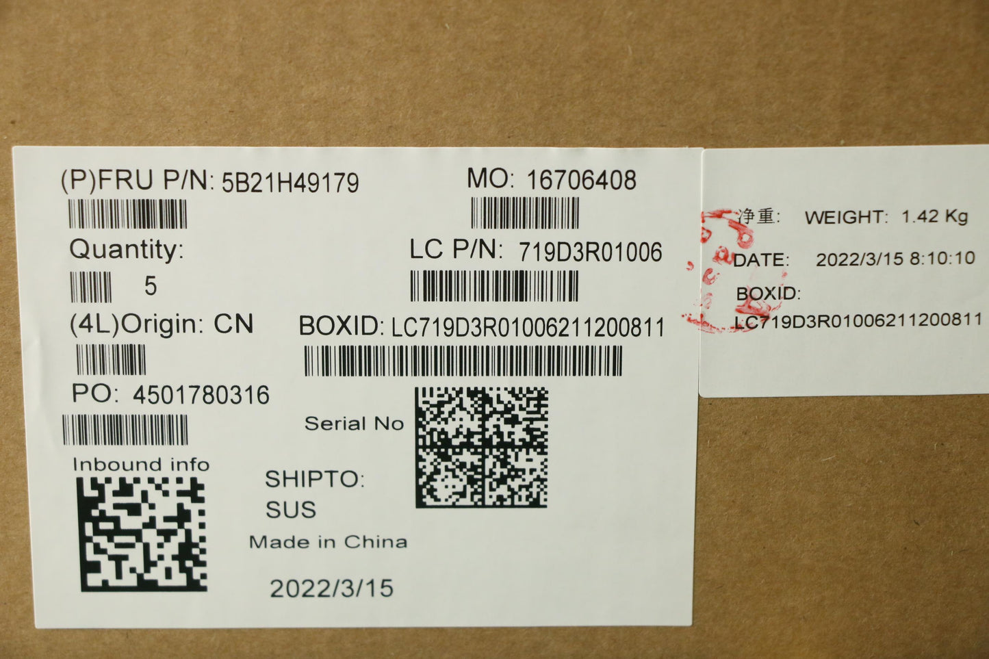 Lenovo BDPLANAR FRU R5 5625U, 8GB, WIN, ND, YdT, yAB - 5B21H49179