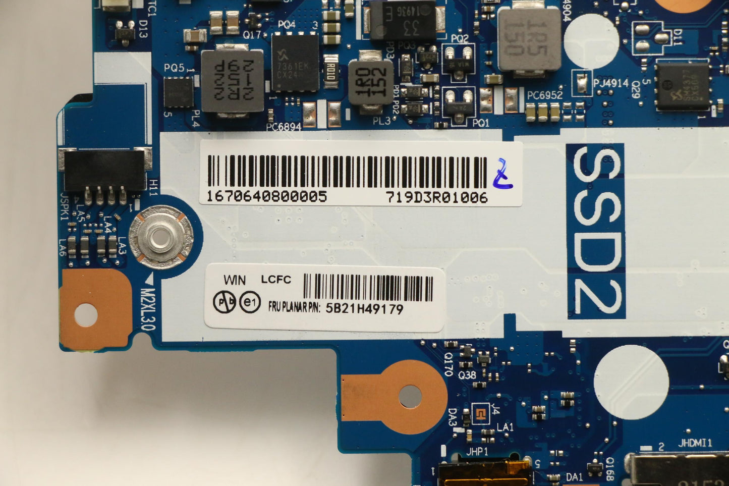 Lenovo BDPLANAR FRU R5 5625U, 8GB, WIN, ND, YdT, yAB - 5B21H49179