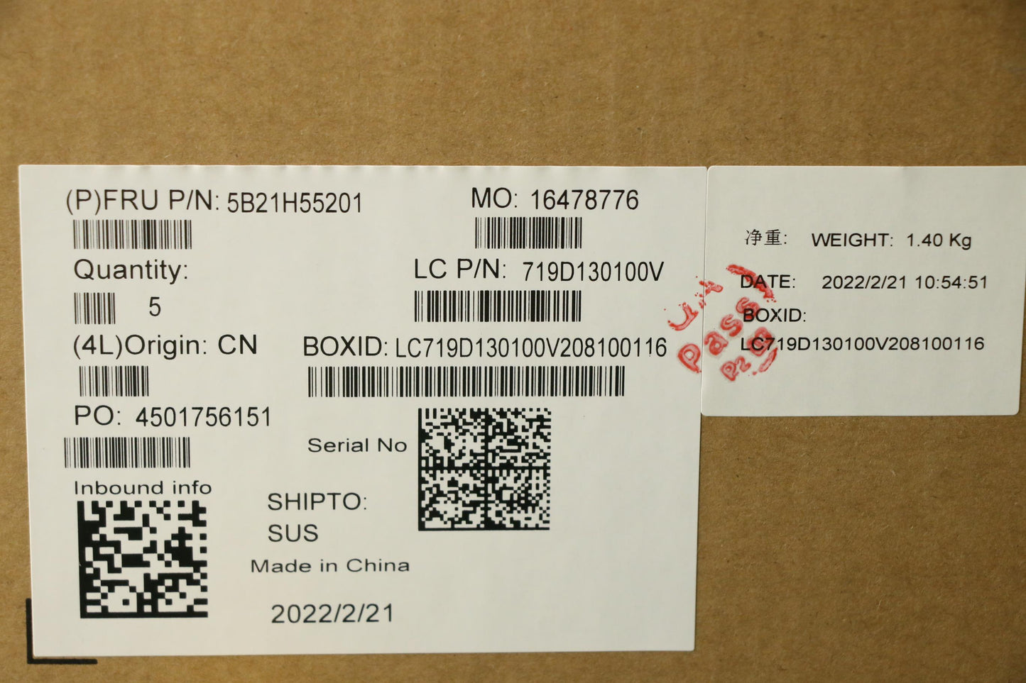 Lenovo Bdplanar I7-1165G7,8G,Ax201New - 5B21H55201