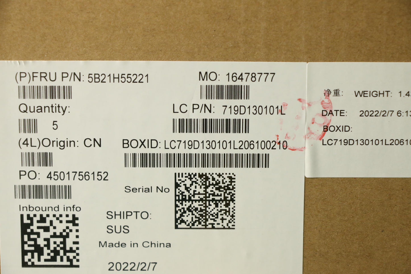 Lenovo Bdplanar I7-1165G716Gqn20Ne210 - 5B21H55221
