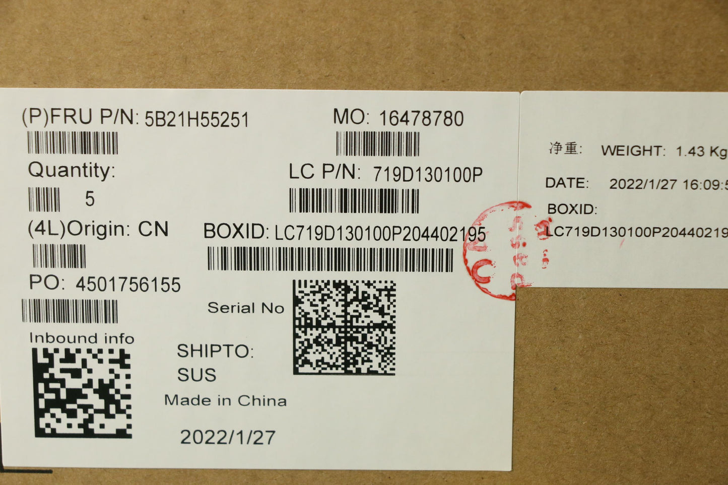 Lenovo Bdplanar I7-1165G78Gqn20Ne201W - 5B21H55251