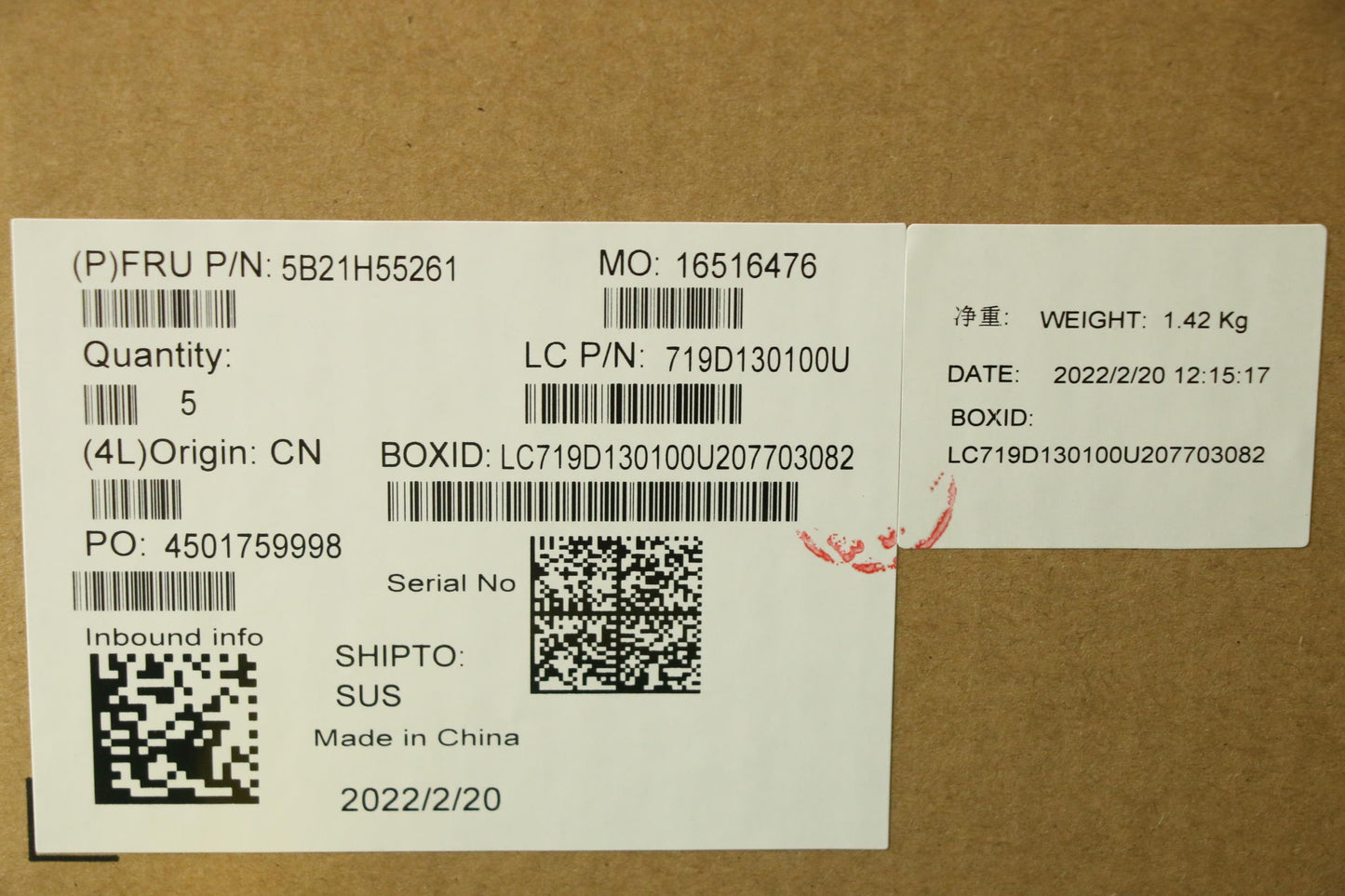 Lenovo Bdplanar I7-1165G716Gqn20Ne201 - 5B21H55261