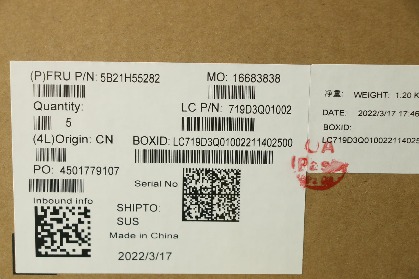 Lenovo Bdplanar R5 5625U 8Mb Ne&Npl N - 5B21H55282