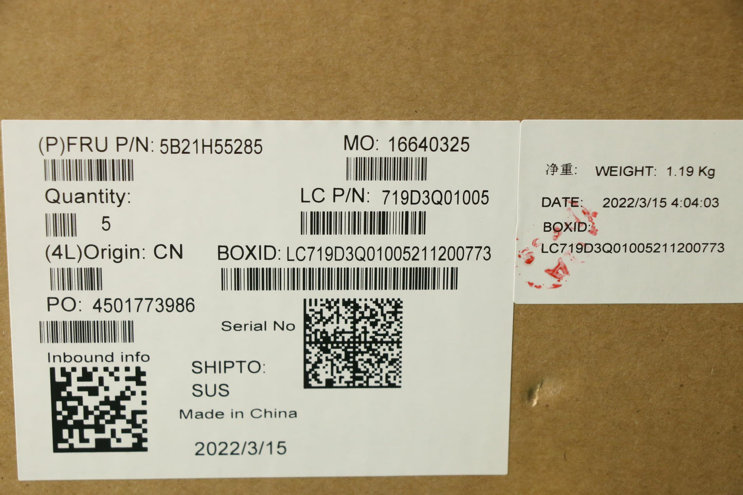 Lenovo BDPLANAR Motherboard, R5 5625U, 8MB Cache - 5B21H55285