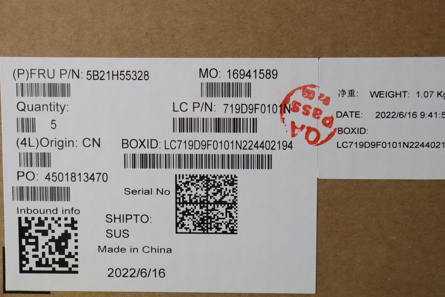 Lenovo Bdplanar I5-1240P,16G,Ax211Nok - 5B21H55328