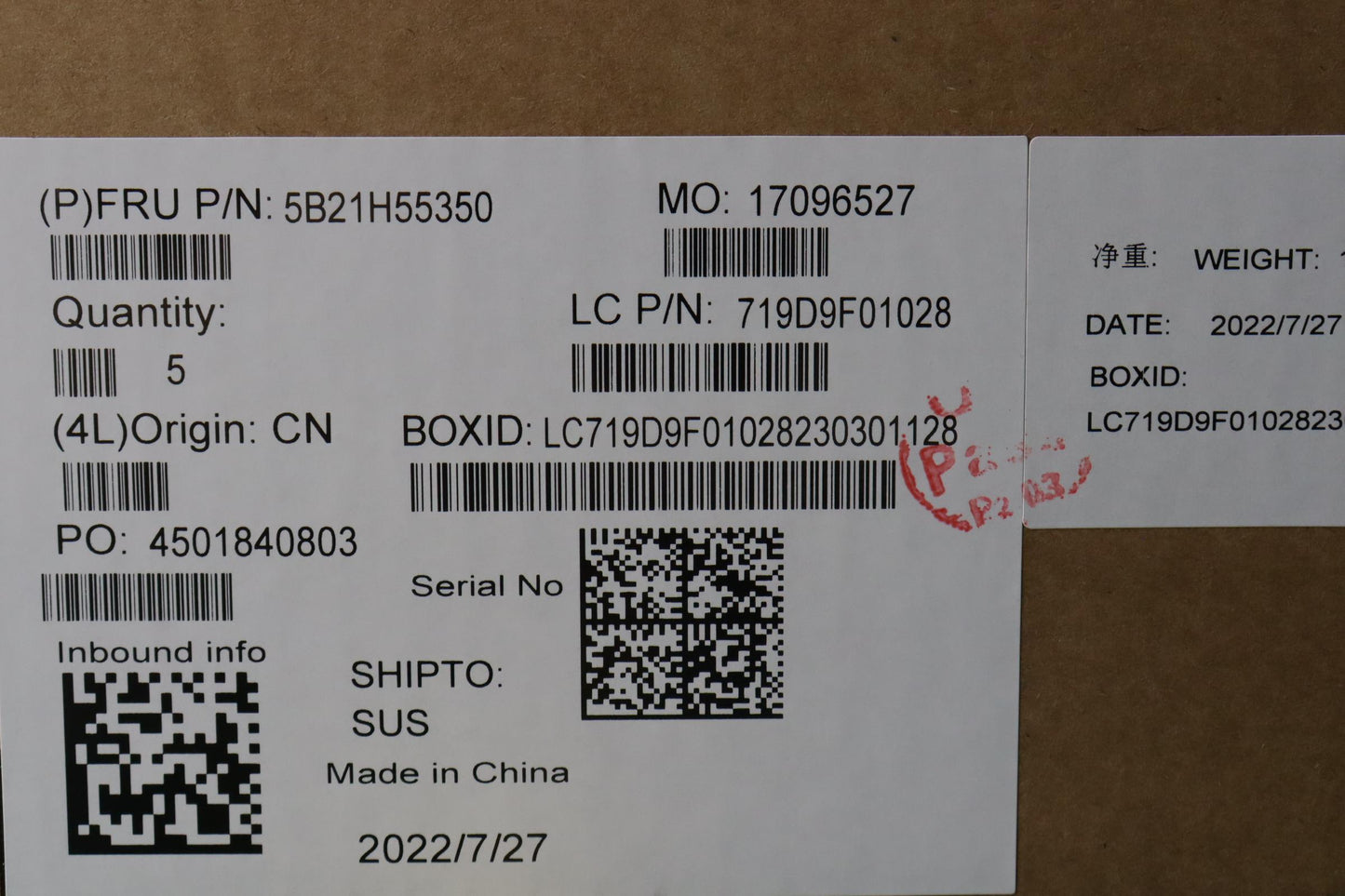 Lenovo Motherboard i7-1260P, 32GB RAM, AX211, Windows DPK - 5B21H55350