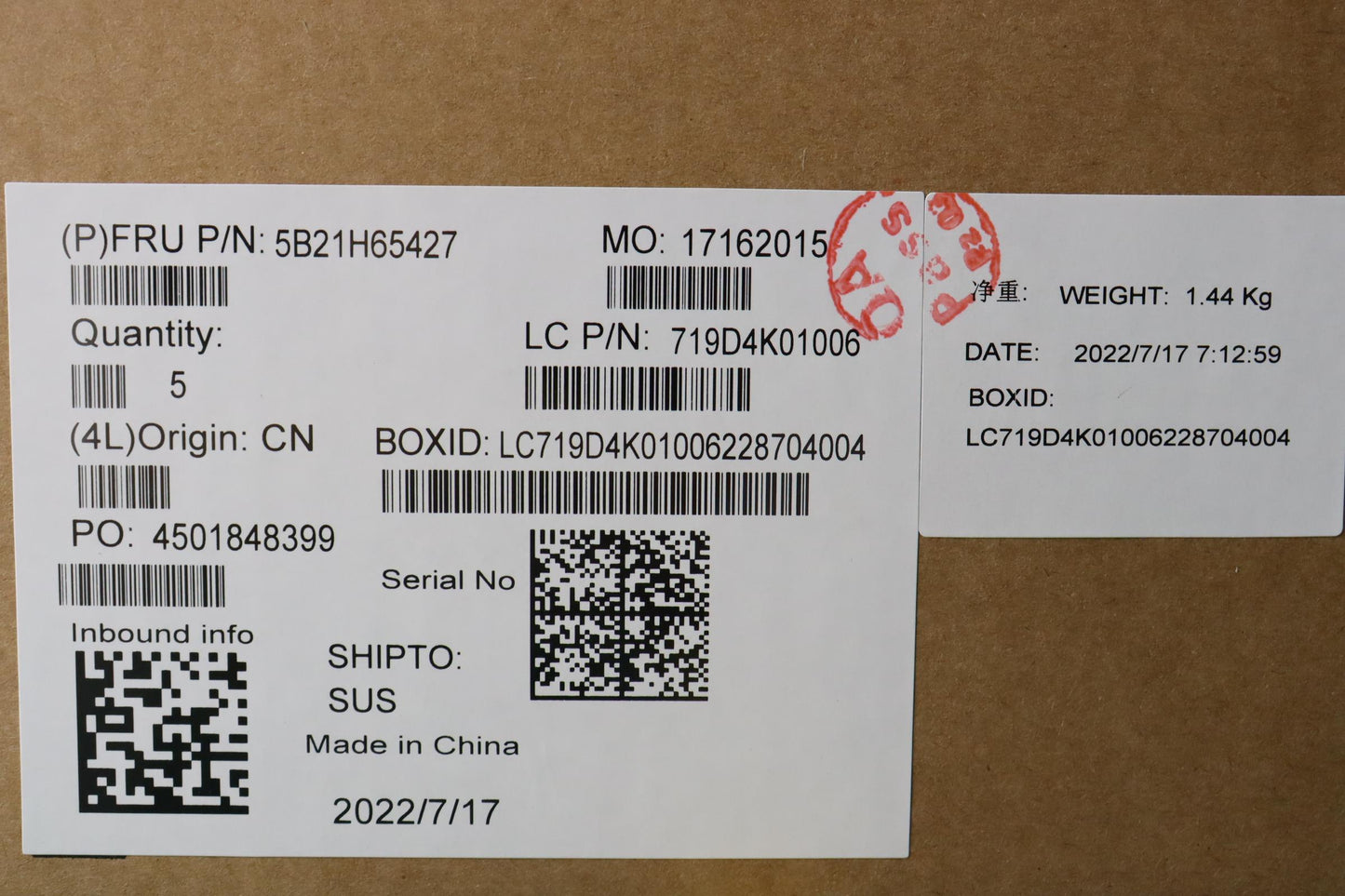 Lenovo Bdplanar I51240P,8G,Qn20Ax211N - 5B21H65427