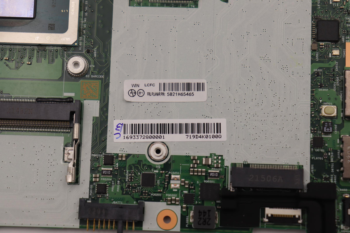 Lenovo Bdplanar I71270Pvp16Gqn20211Vp - 5B21H65465