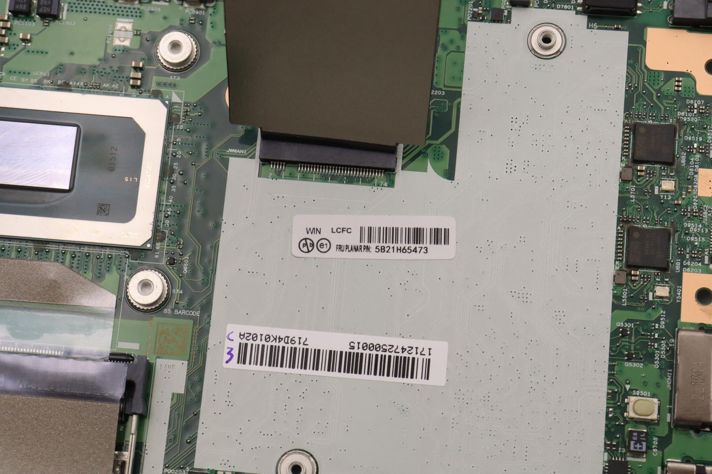 Lenovo Bdplanar I71280Pvp16Gqn20211Vp - 5B21H65473