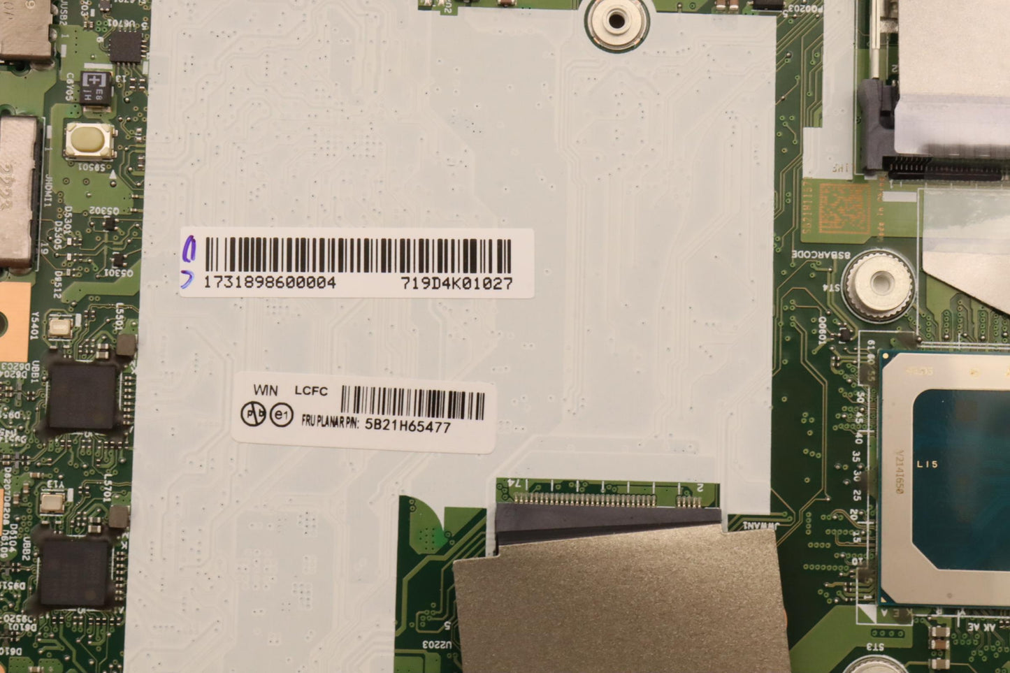 Lenovo Bdplanar I71280Pvp16Gqn20211Vp - 5B21H65477