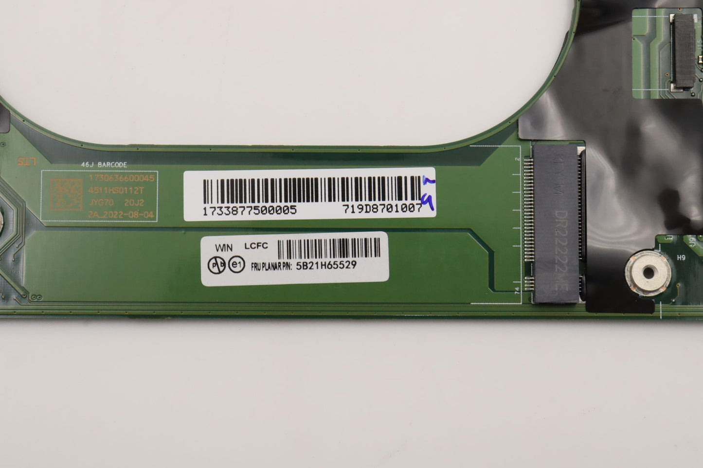 Lenovo Bdplanar Win,I51240P,8G,Ytpm2, - 5B21H65529