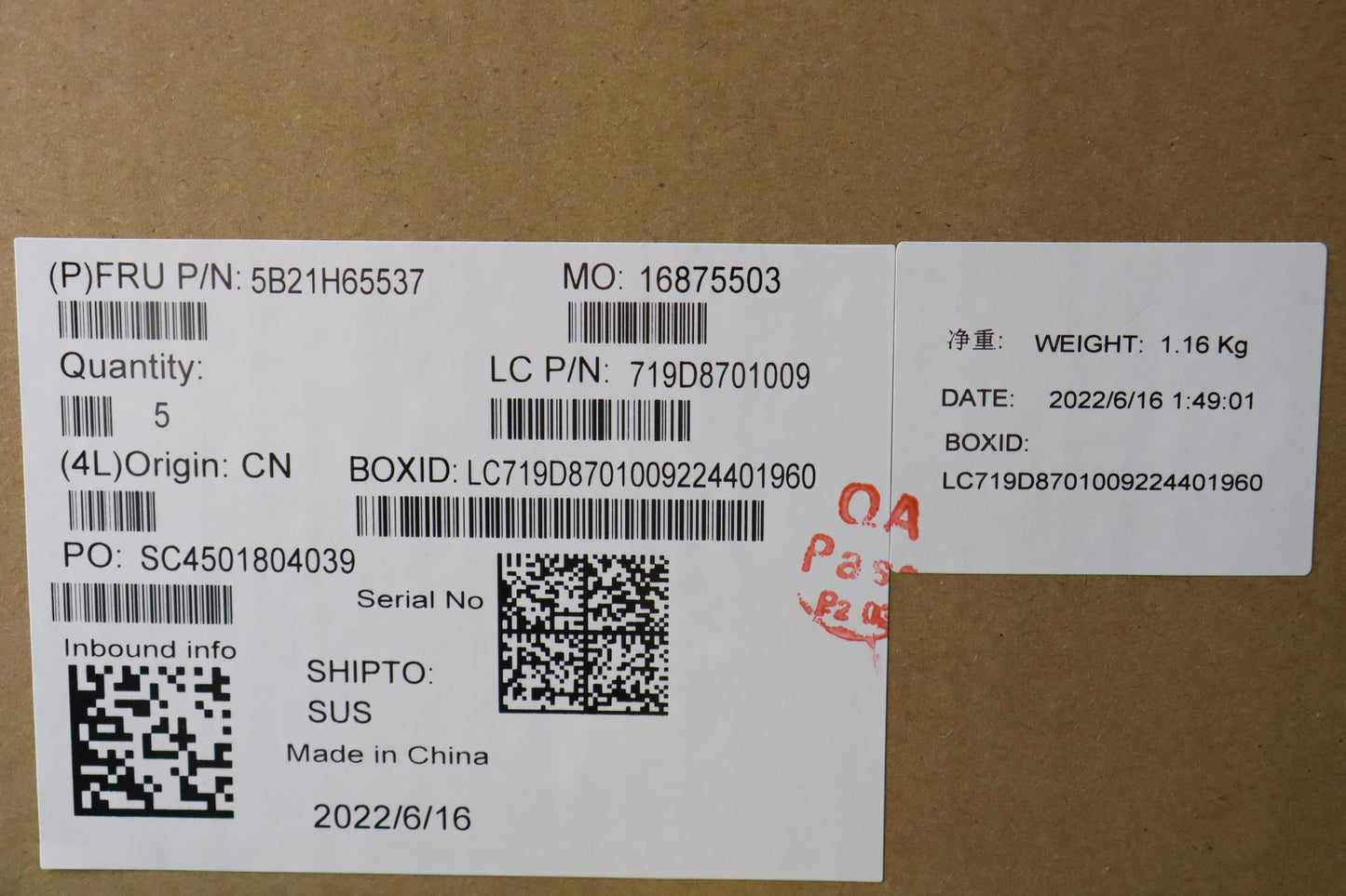 Lenovo Bdplanar Win,I71260P,16G,Ytpm2 - 5B21H65537