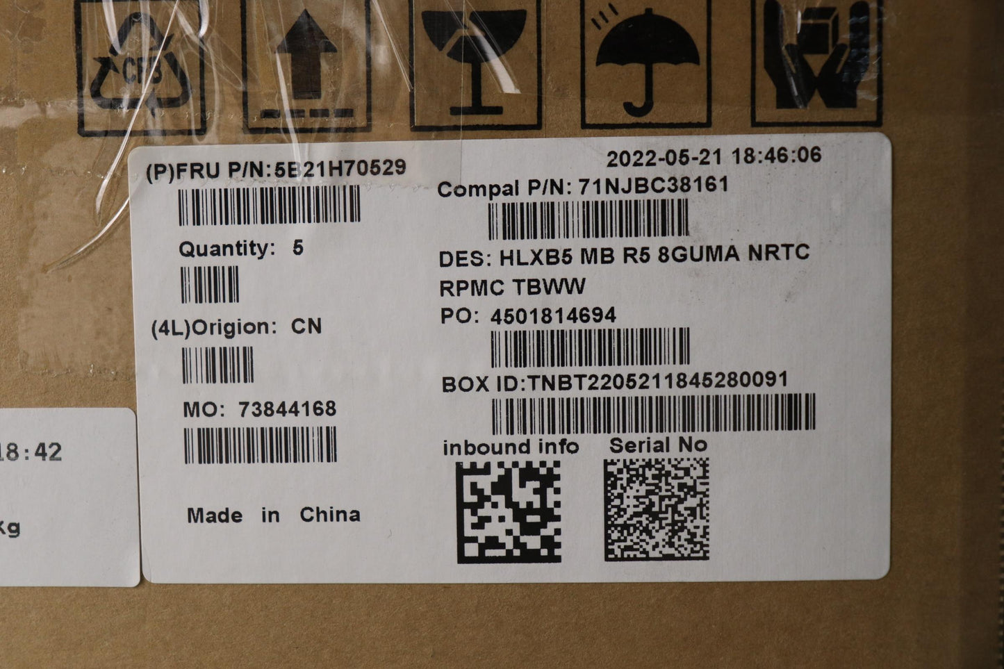 Lenovo Bdplanar Mbc21Dl Nok R5Uma8G_N - 5B21H70529