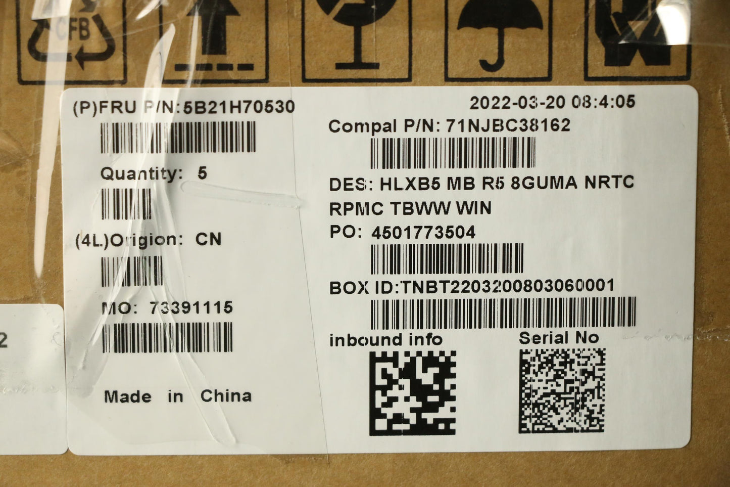 Lenovo Bdplanar Mbc21Dl Win R5Uma8G_N - 5B21H70530