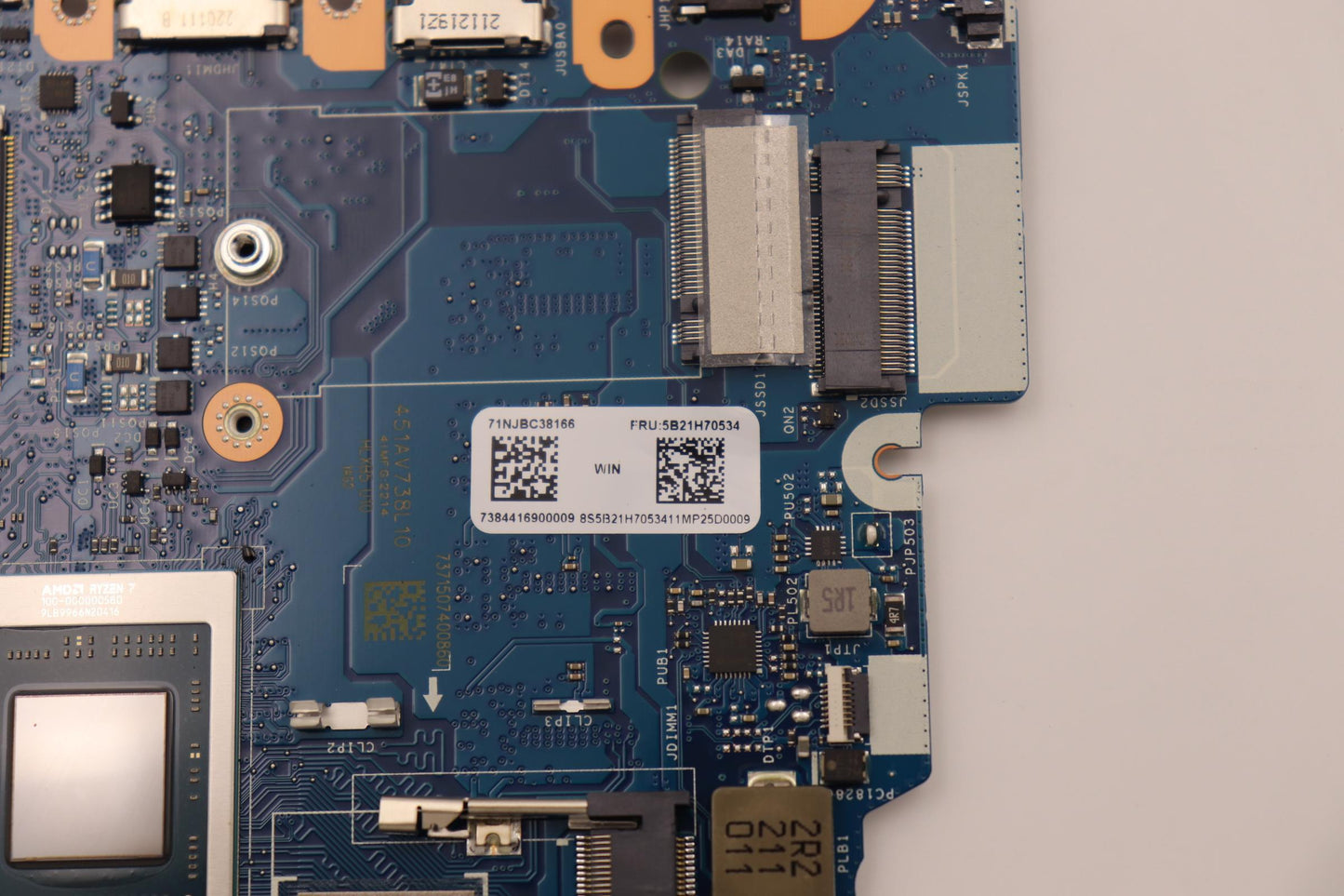 Lenovo Motherboard R7, UMA Graphics, 8GB RAM, Windows DPK - 5B21H70534