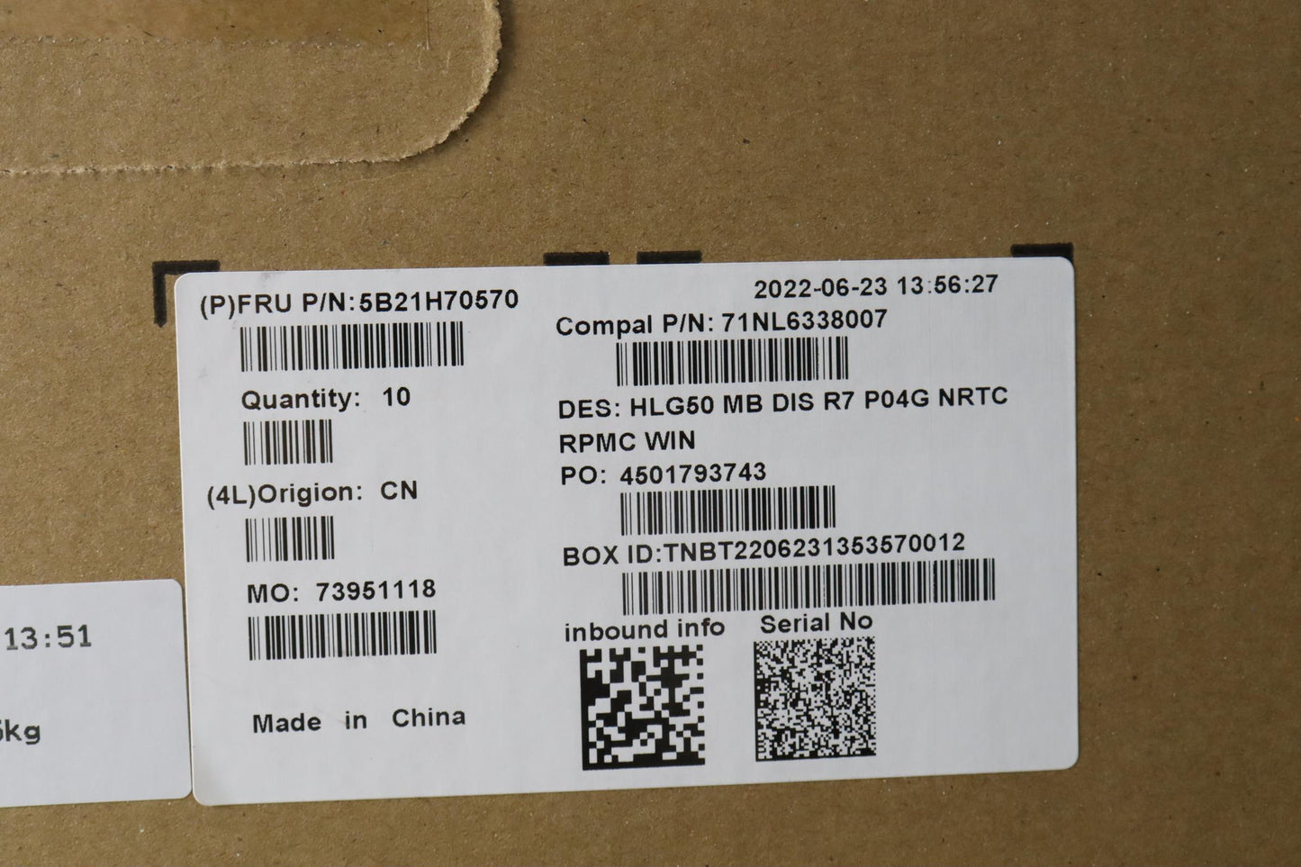 Lenovo Bdplanar Mb C82Sb Win R76800H_ - 5B21H70570