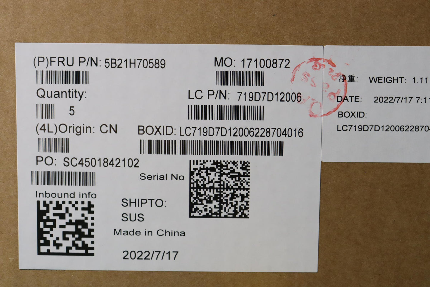 Lenovo Bdplanar Mb L82Qd Win Corei5Um - 5B21H70589