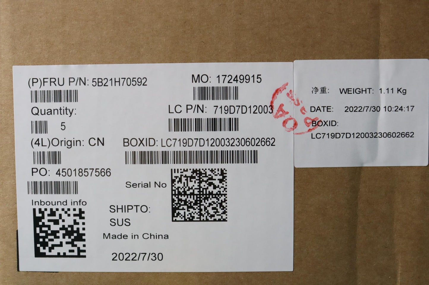 Lenovo Bdplanar Mb L82Qd Nok Corei7Um - 5B21H70592