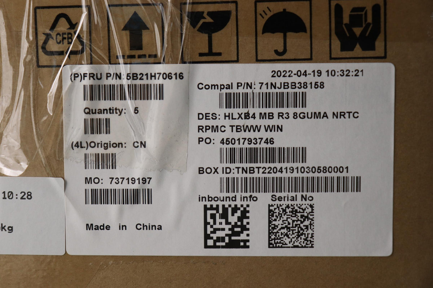 Lenovo Bdplanar Mbc21Dk Win R3Uma8G_N - 5B21H70616