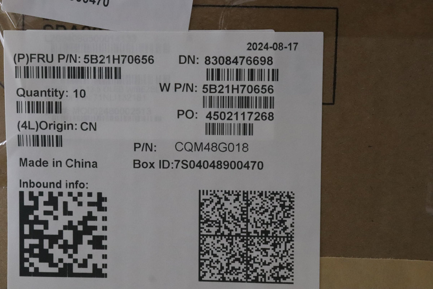 Lenovo Bdplanar Mbw21Asnokr516G Ftpm - 5B21H70656