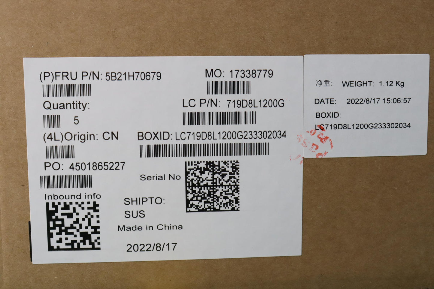 Lenovo Bdplanar Mb L82Sf Nok I71260Pu - 5B21H70679