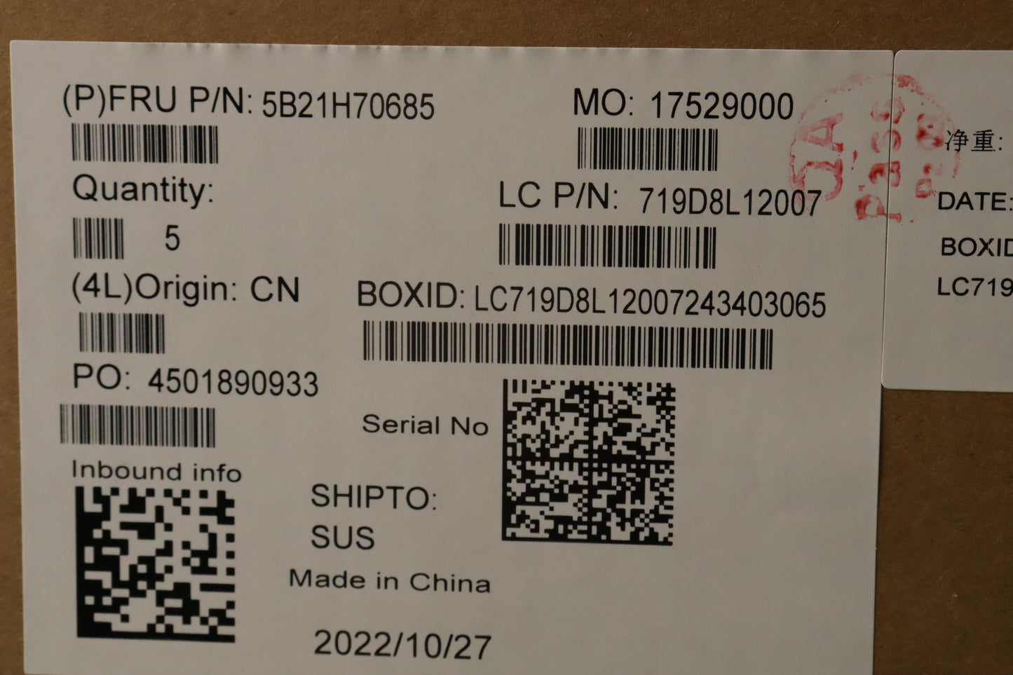Lenovo Bdplanar Mb L82Sf Nok I71260Pu - 5B21H70685