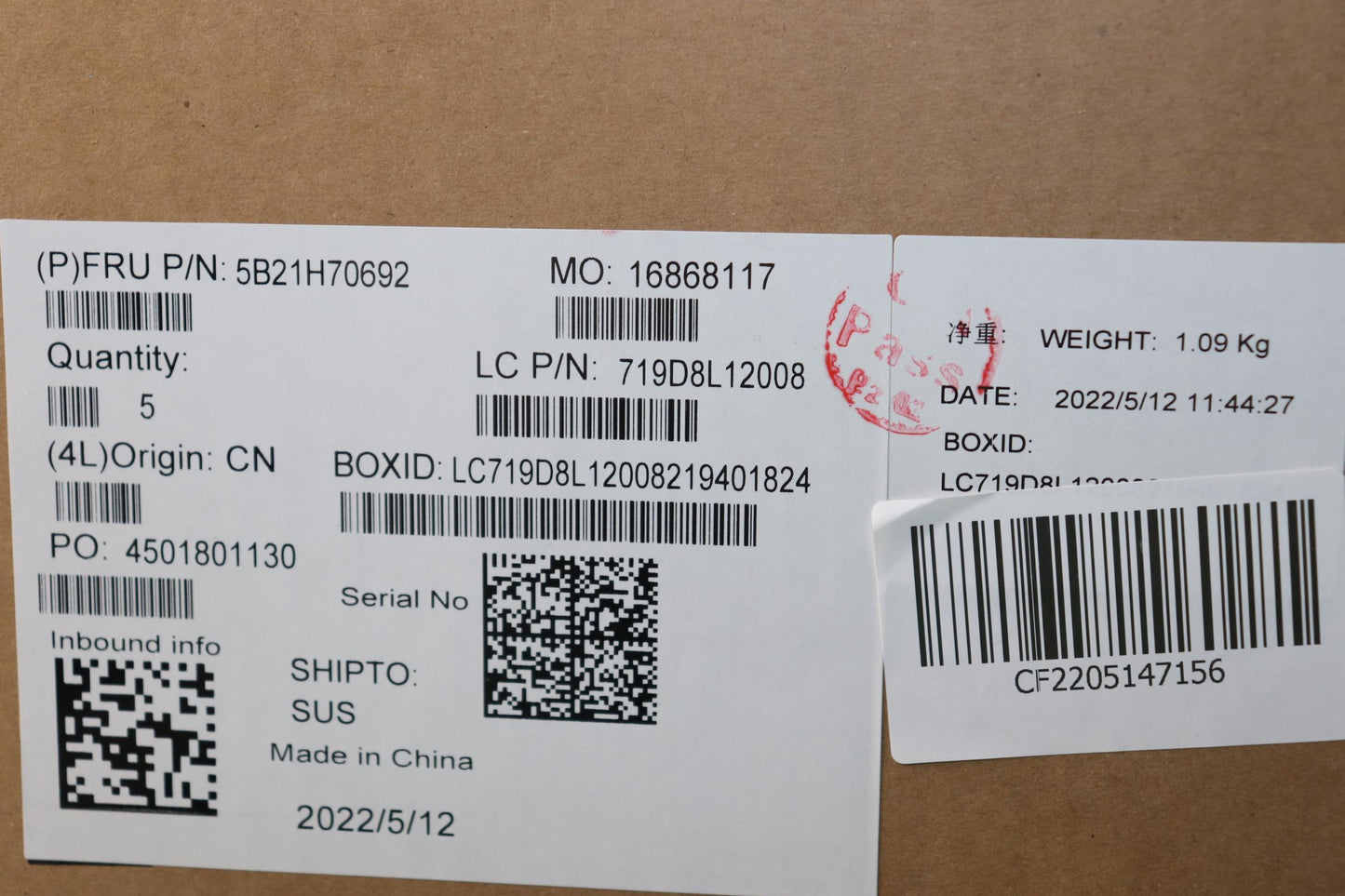 Lenovo Bdplanar Mb L82Sf Win I71255Uu - 5B21H70692