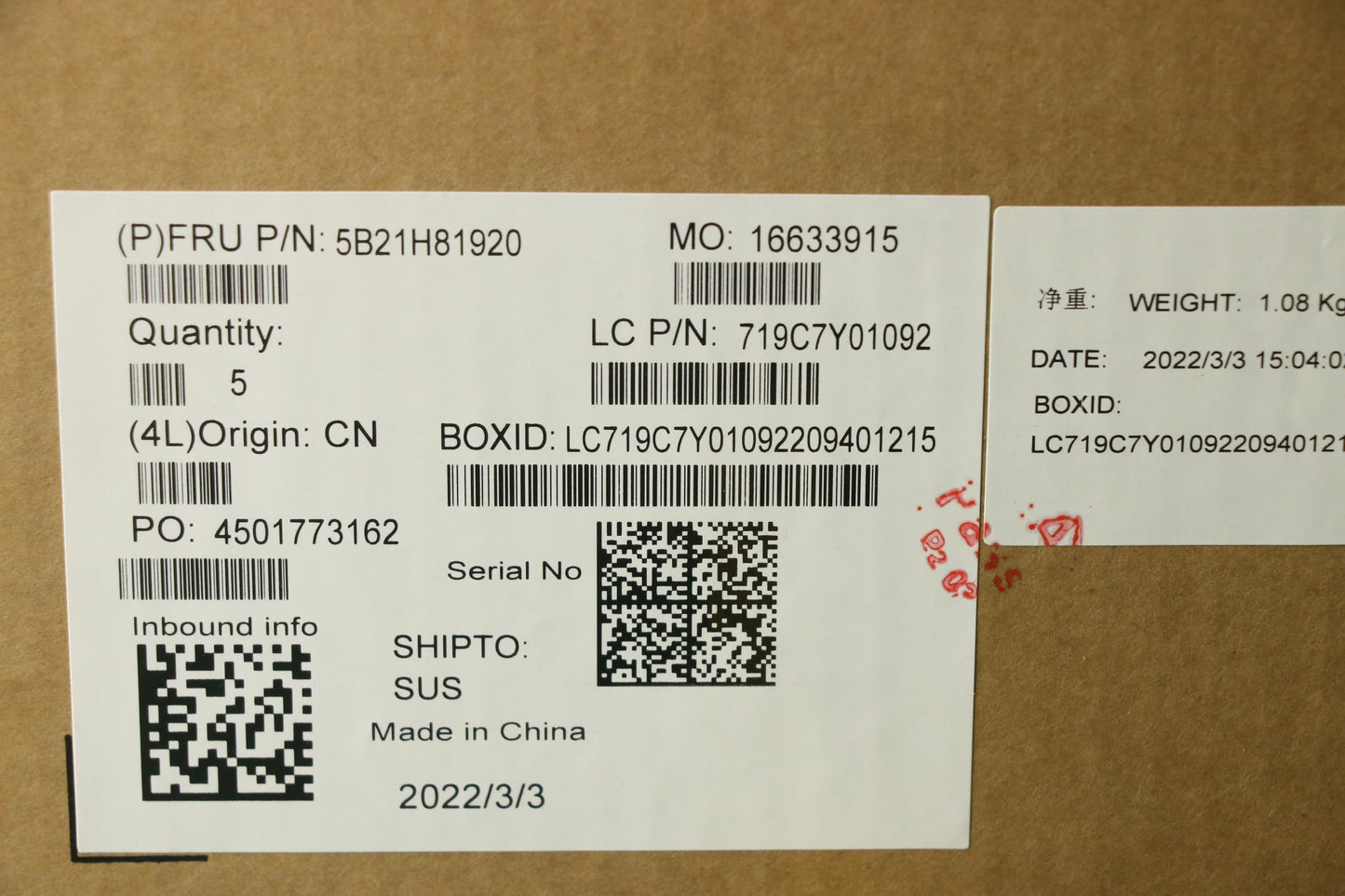Lenovo Bdplanar Frur7P5850U32G Winy-D - 5B21H81920