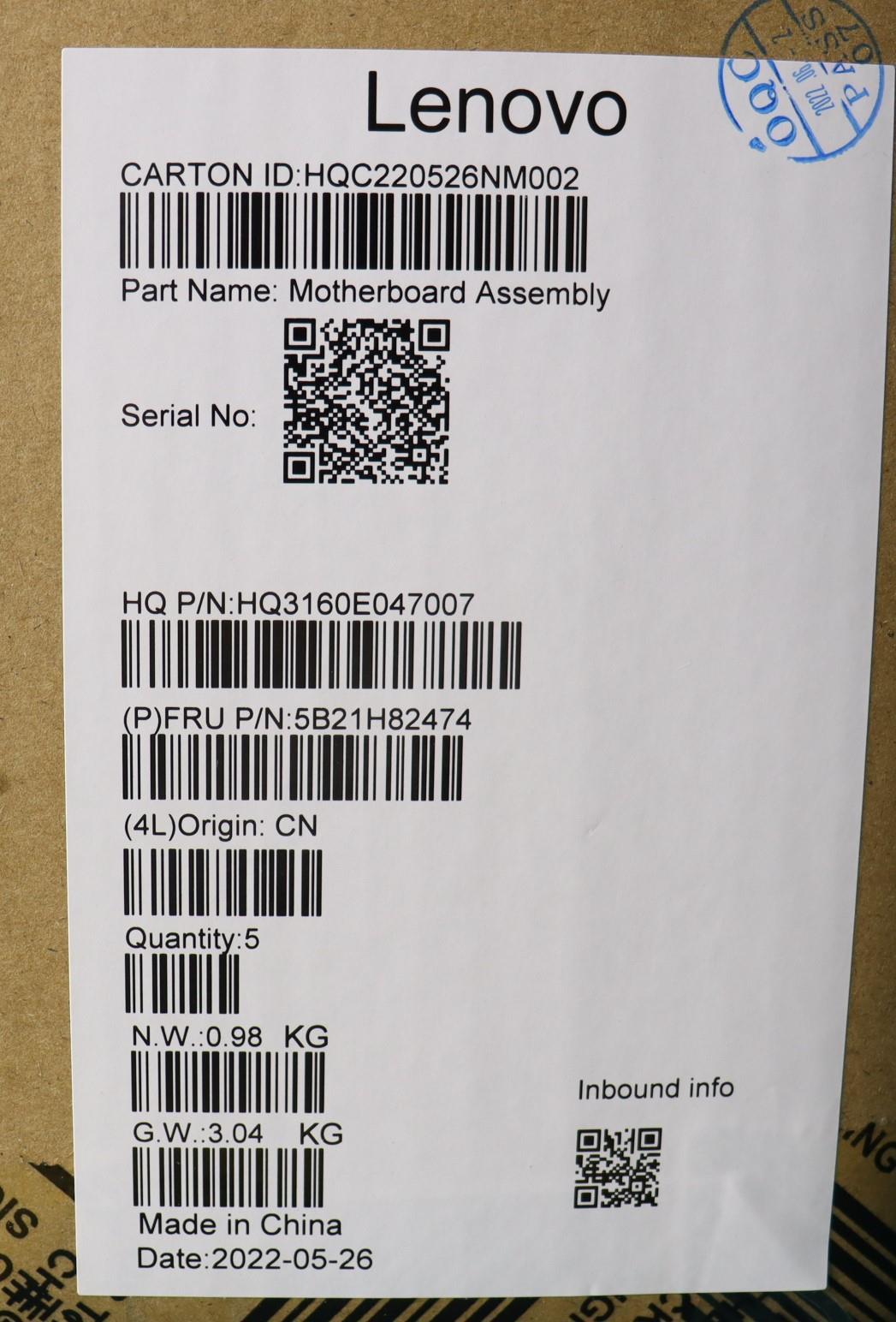 Lenovo BDPLANAR MB R7HSCE, RTX3050, 4GB, 16GB, WINRM - 5B21H82474