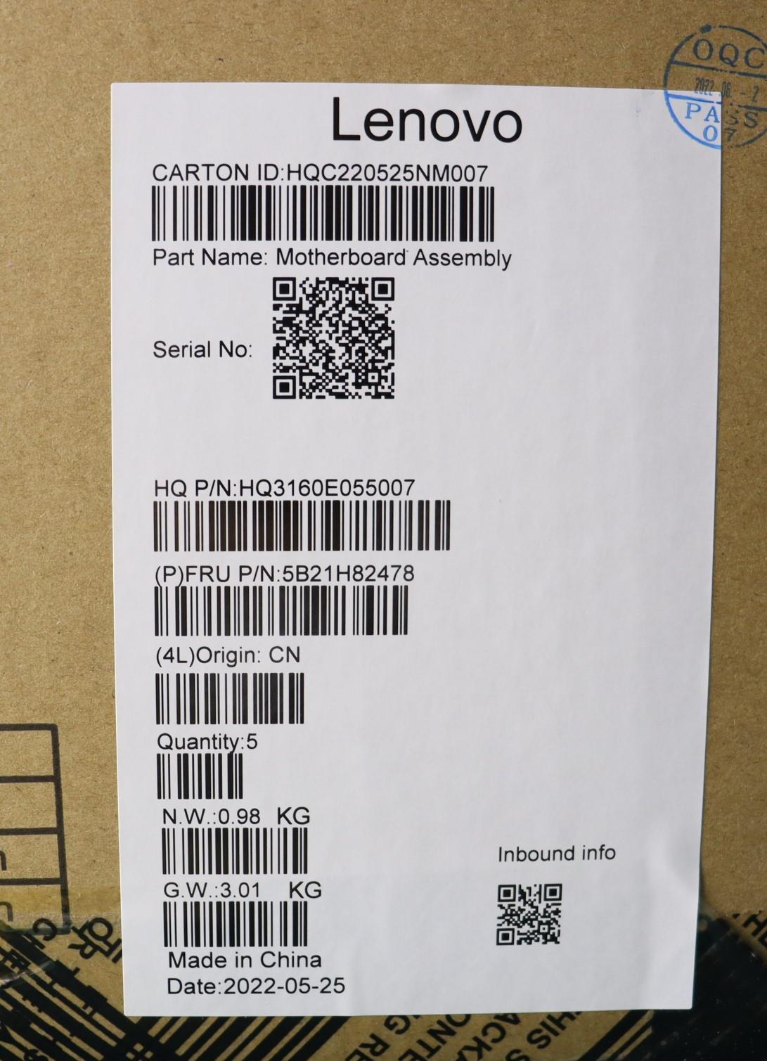 Lenovo Bdplanar Mb R7Hscertx3050Ti4G1 - 5B21H82478