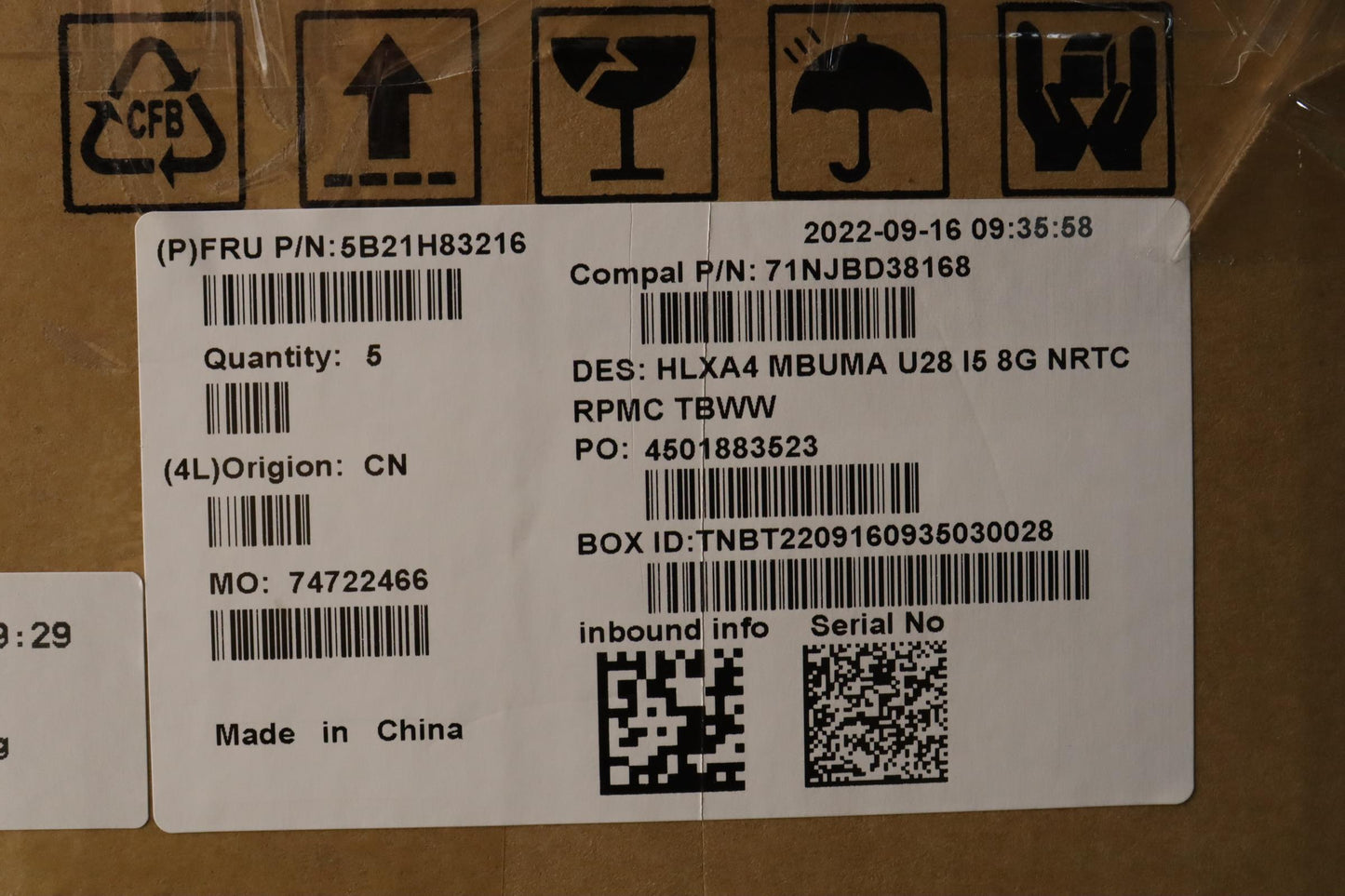 Lenovo Bdplanar Mbc21Dh Nok I51240Uma - 5B21H83216