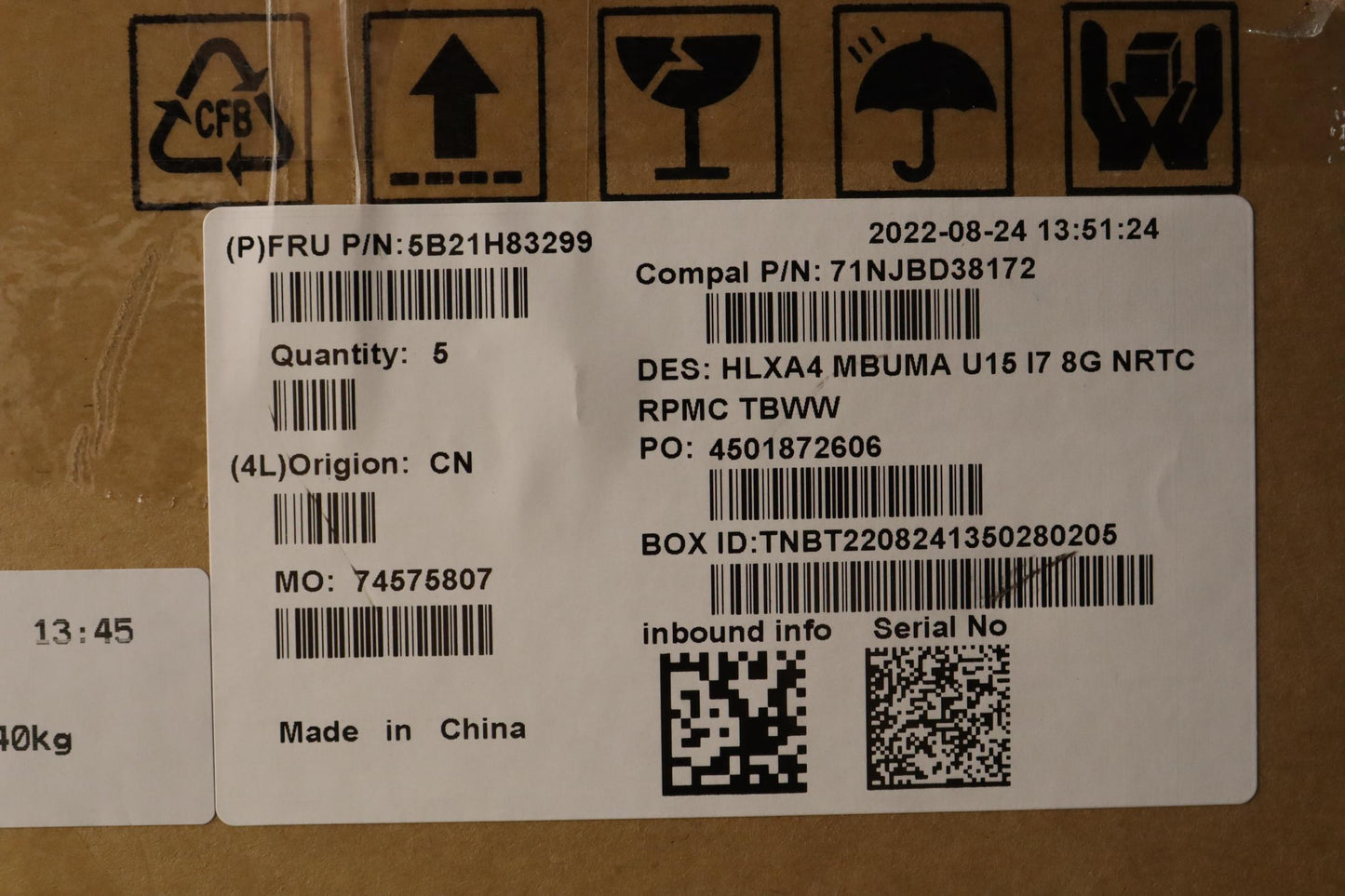 Lenovo Bdplanar Mbc21Dh Nok I71255Uma - 5B21H83299