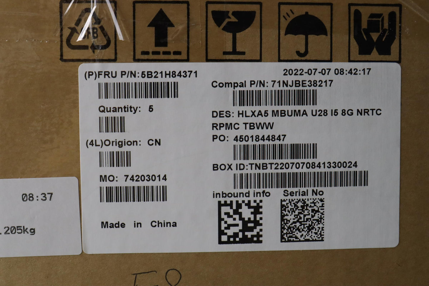 Lenovo Bdplanar Mbc21Dj Nok I51240Uma - 5B21H84371