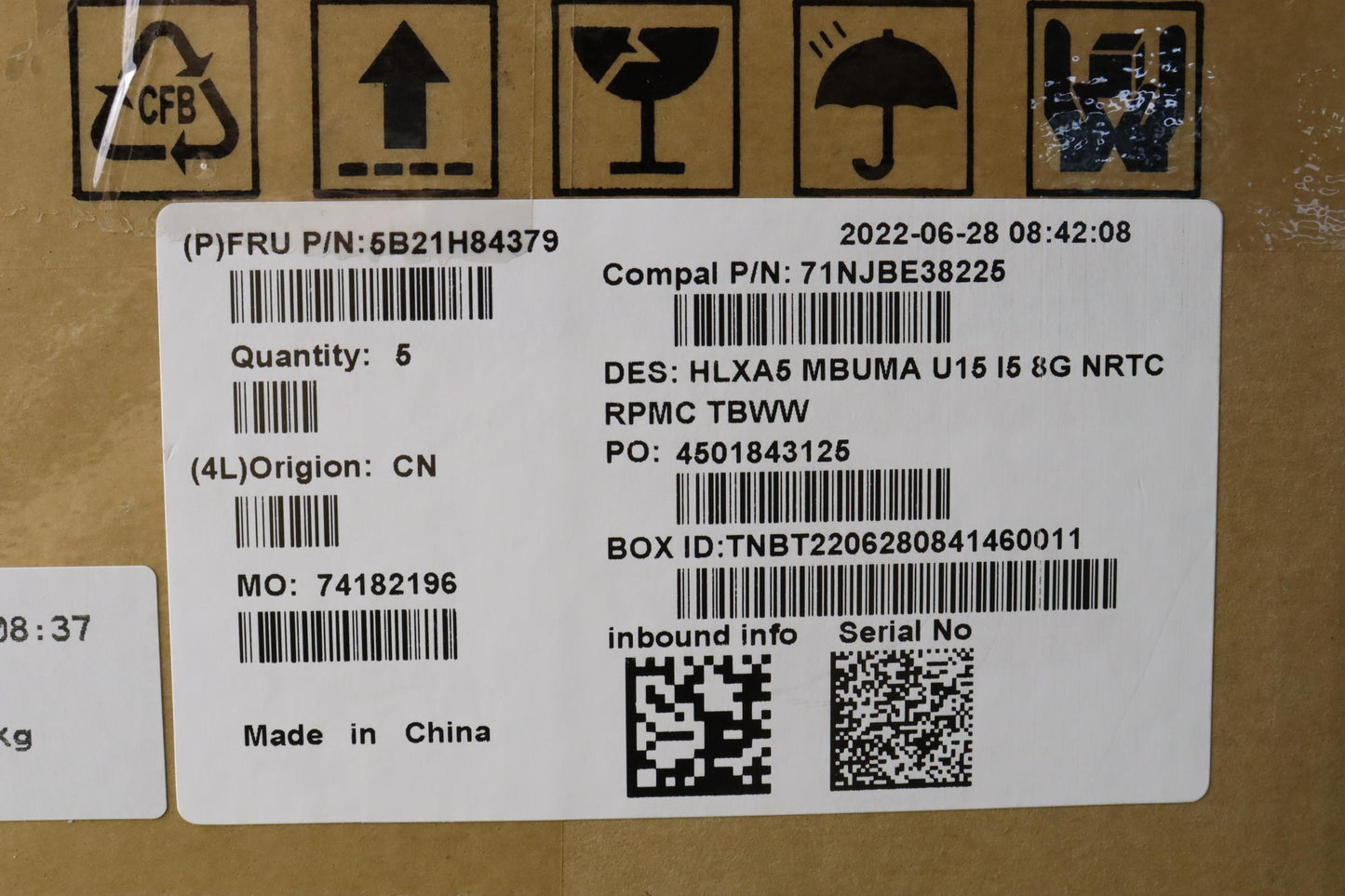 Lenovo Bdplanar Mbc21Dj Nok I51235Uma - 5B21H84379