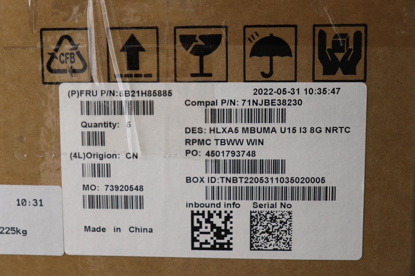 Lenovo Bdplanar Mbc21Dj Win I31215Uma - 5B21H85885