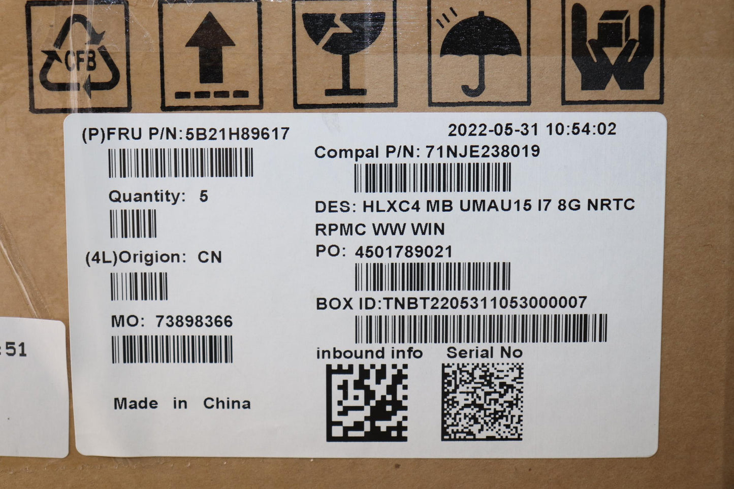 Lenovo Bdplanar Mb C 21Dm Wini71255U8 - 5B21H89617