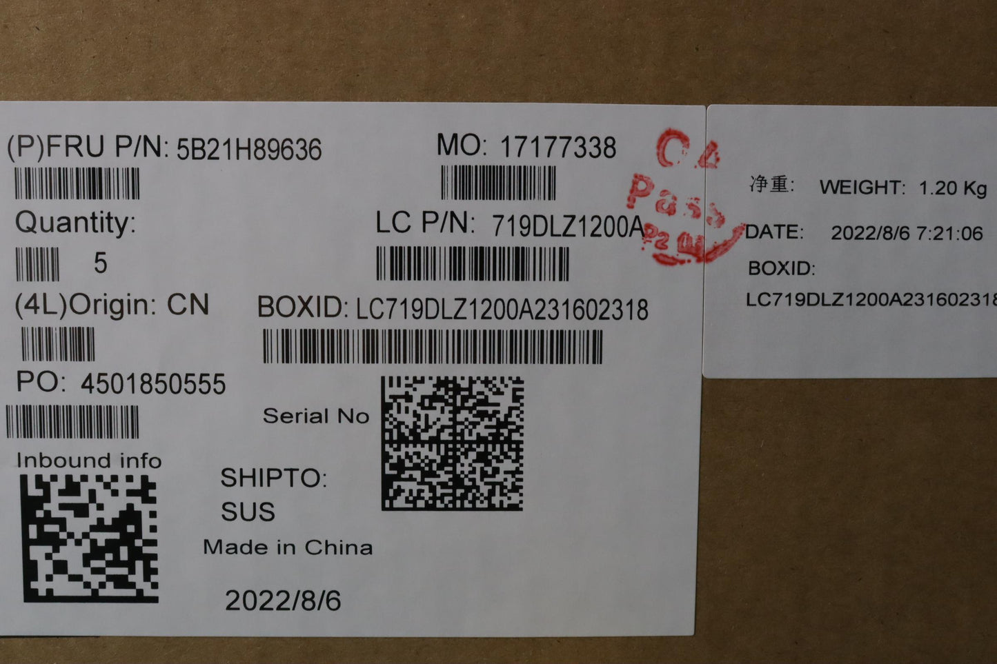 Lenovo Bdplanar Mbl21Ejr76800Huma16Gl - 5B21H89636