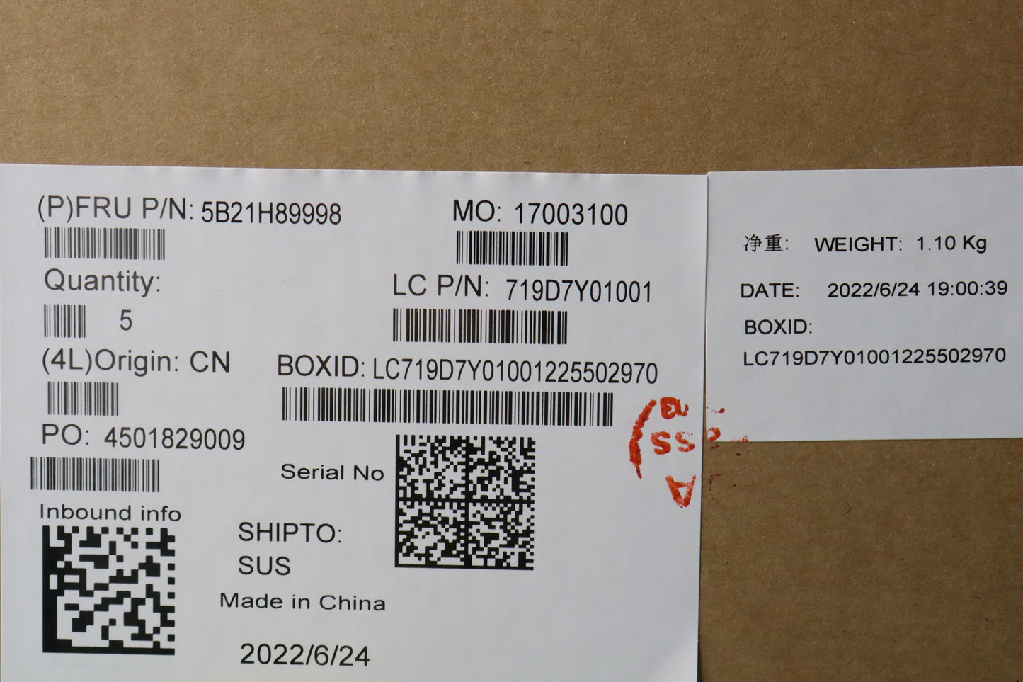 Lenovo Bdplanar I51235U,8G,Ax211Winna - 5B21H89998