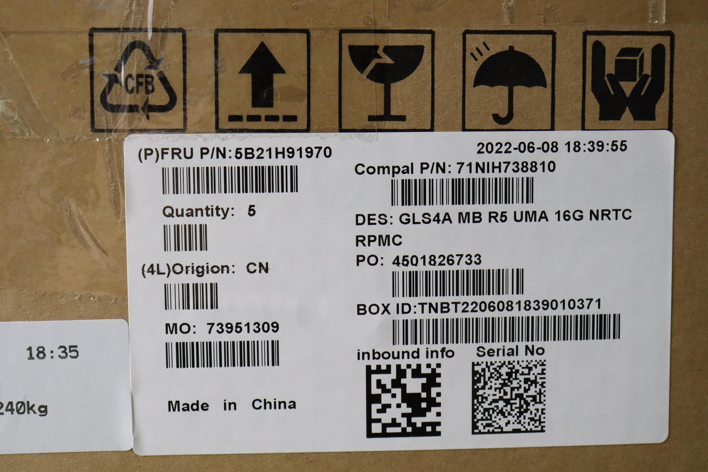 Lenovo Bdplanar Mb C82Se Nok R55625U_ - 5B21H91970
