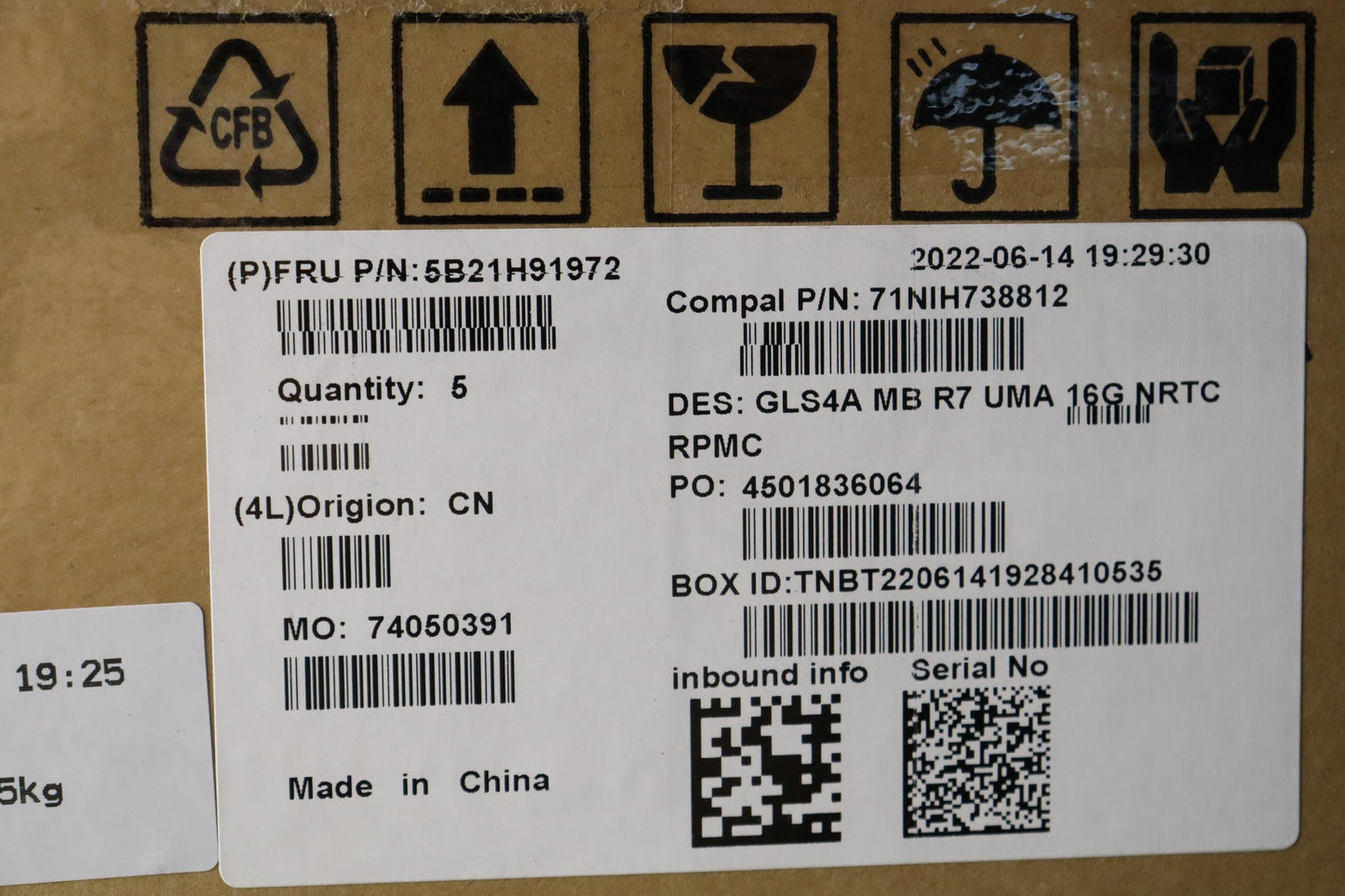 Lenovo Bdplanar Mb C82Se Nok R75825U_ - 5B21H91972