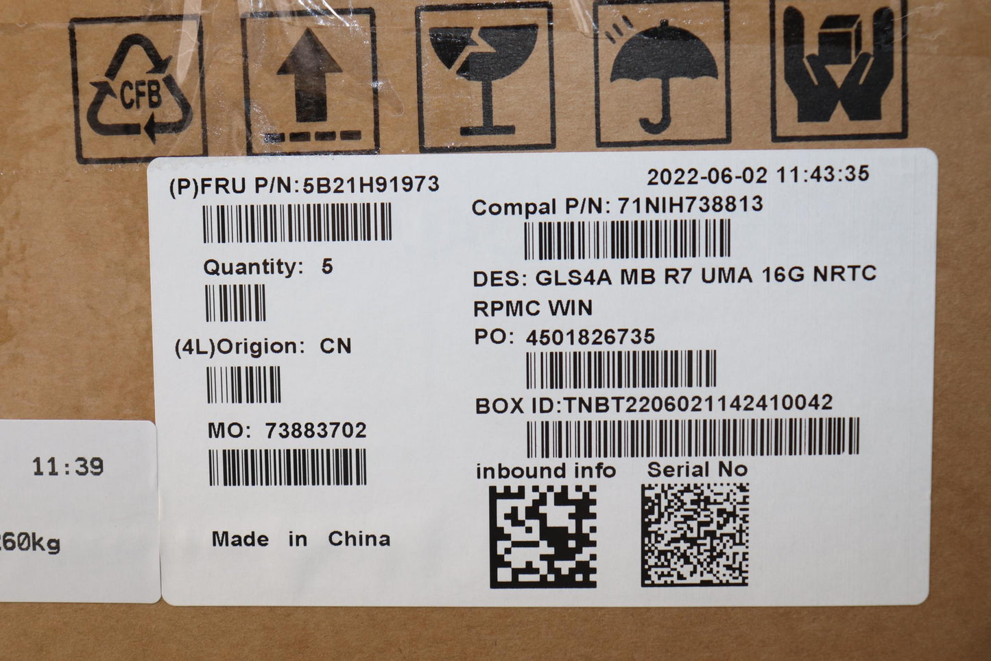 Lenovo Bdplanar Mb C82Se Win R75825U_ - 5B21H91973